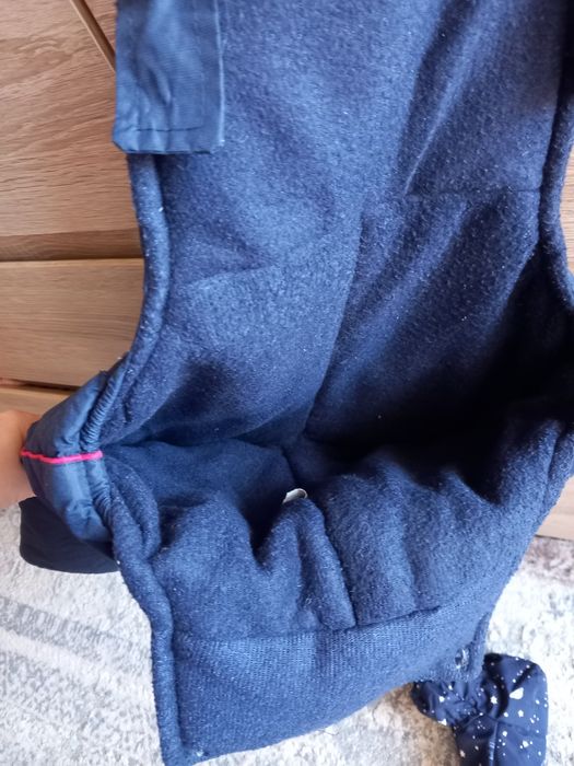 Salopeta iarnă băiat 86 + botosei hidrofug 19/21 H&M