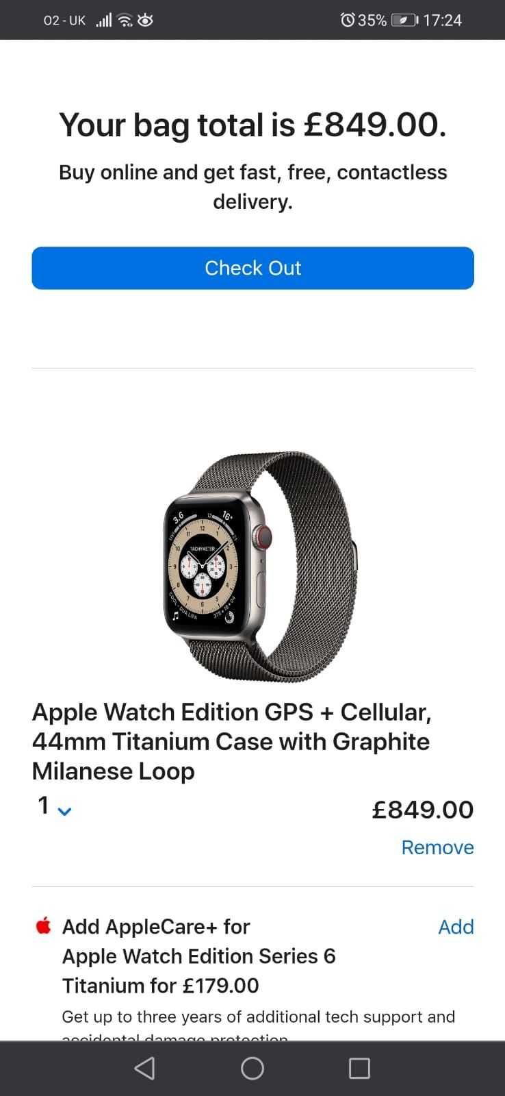 Apple Watch 6 44mm Titanium Cellular