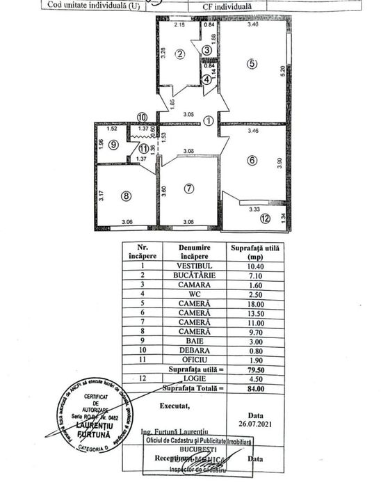 Bloc 4 Camere Brancoveanu