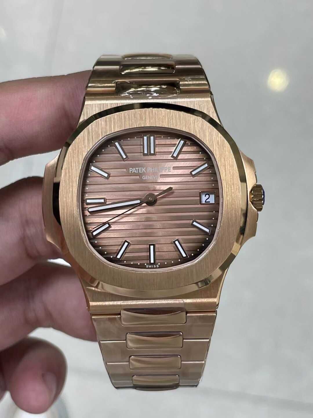 Patek Philippe Nautilus Rose Gold /  Brown