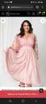 Rochie roz pal (rose) maneci lungi botez nr 38