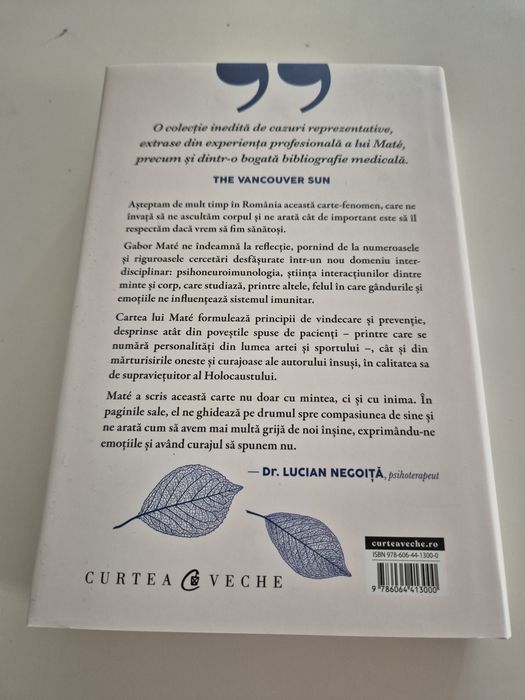 Vand Cand corpul spune nu. Editie de colecție de Gabor Maté