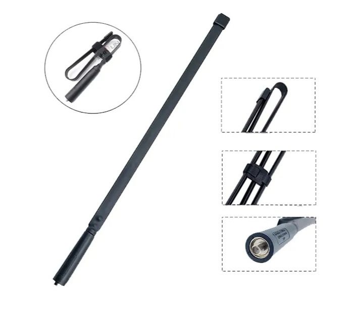 Antena Tactica pliabila NA-771, UV-82, UV5R, 38cm