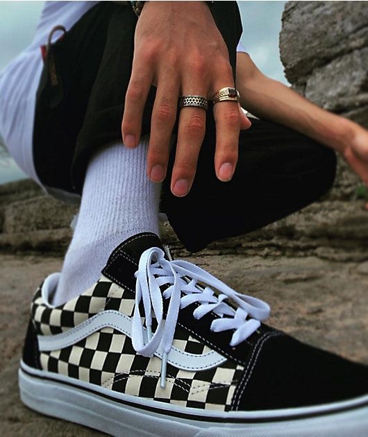 Кроссовки Vans Old Skool, шахматные