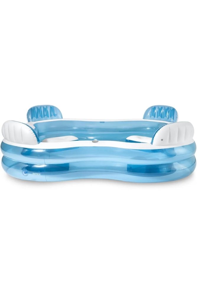 Piscina gonflabila cu 4 scaune Intex pt famile, 229x229x66 cm