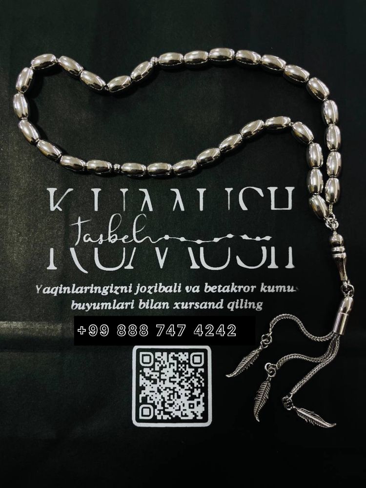 Tasbeh 925proba toza kumush