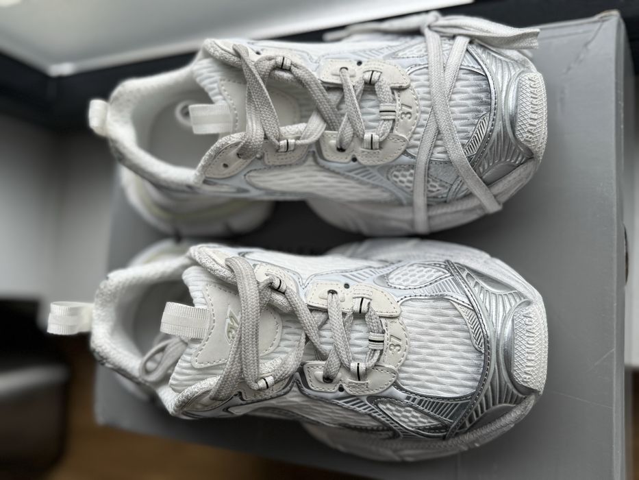 Balenciaga 3XL Trainer – White/Silver – mărimea 37 – noi, în cutie