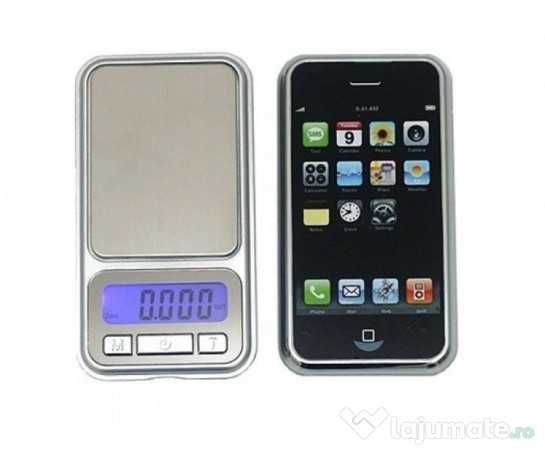 Cantar bijuterii capac negru 2 zecimale 0.01g - 500g LCD Iluminat