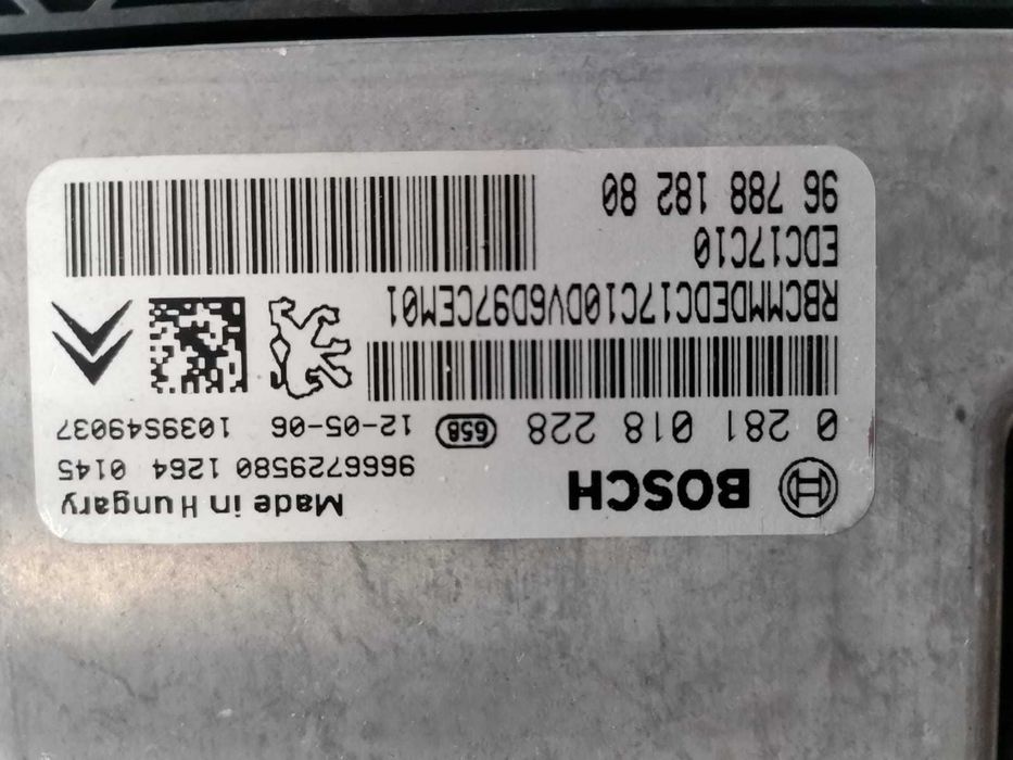 ECU Calculator Motor Peugeot Partner 1.4HDi, 0281018228  EDC17C10