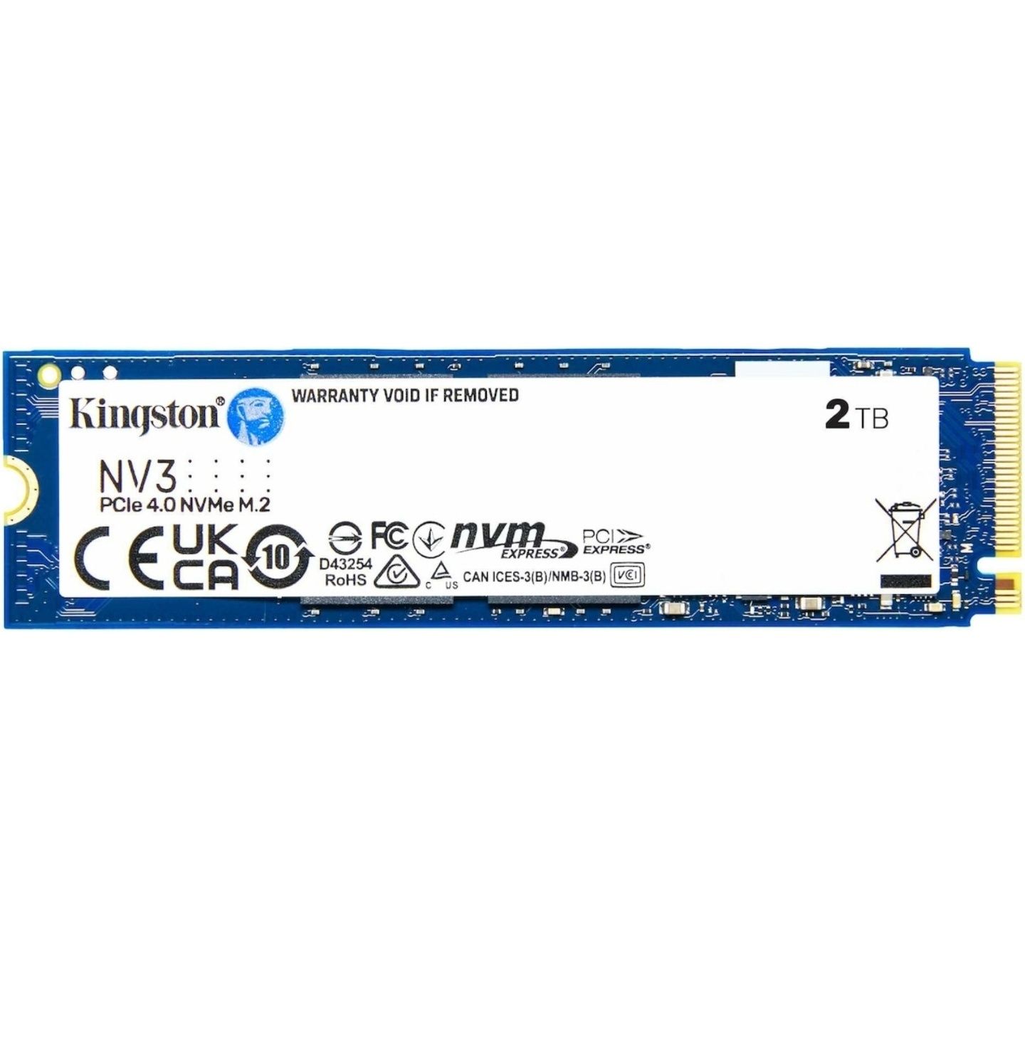Ново! solid-state drive (ssd) kingston 2000gb nv3 m.2 2280 pcle 4.0 nv