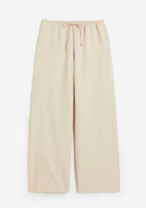Ленени панталони H&M, бял, светло зелен-каки, розов, бежов, нови
