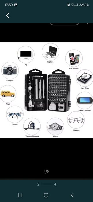 Set Trusa Surubelnite De Precizie 116 In 1