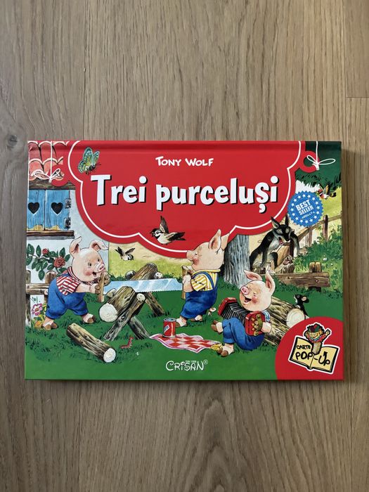 Set carti 3D Puisorul curios/Cei 3 Purcelusi