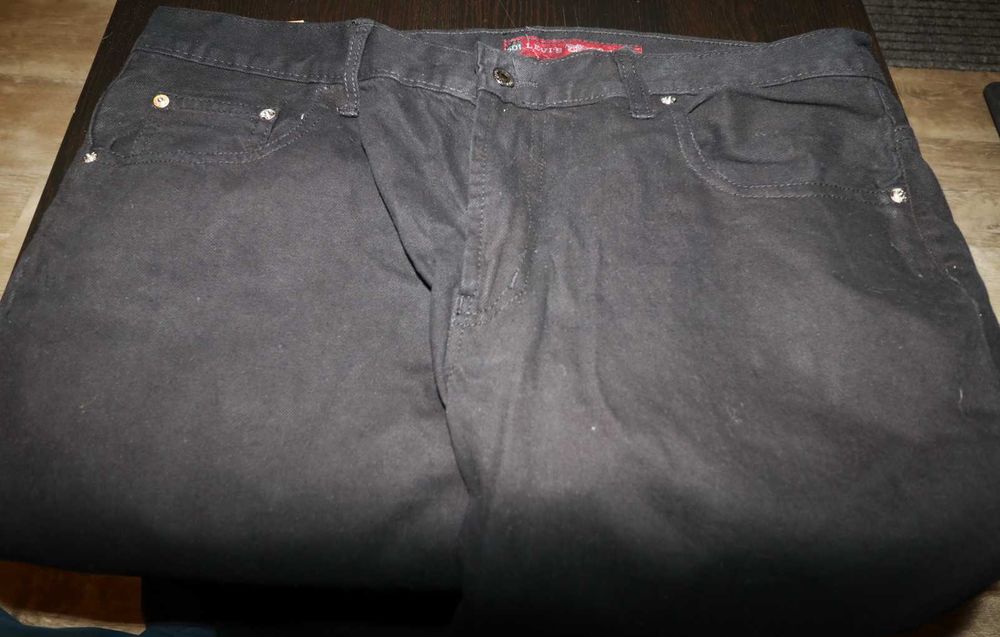 Мъжки черни дънки LEVI'S Authentic 501  Regular Straight Size: 40