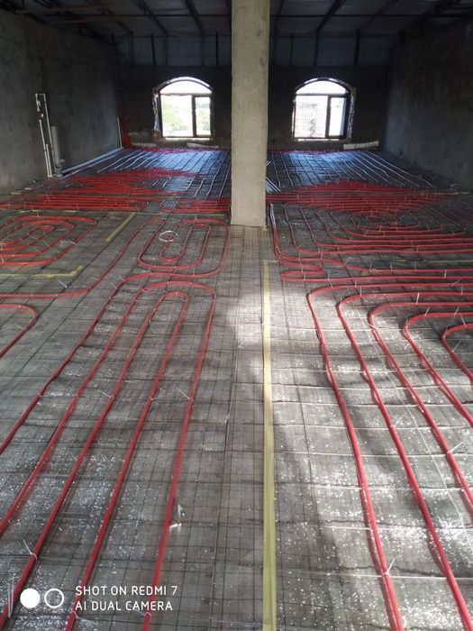 Монтаж тёплого пола!