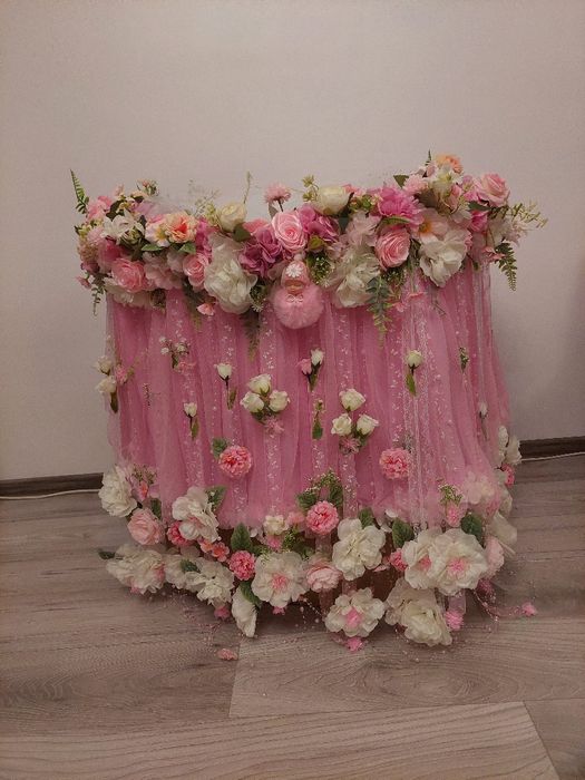 Decor floral pentru botez