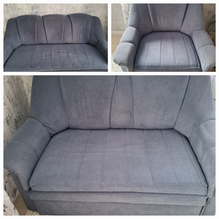 Продам мягкую мебель. Состояние хорошее.. Цвет серый. Ткань велюр.