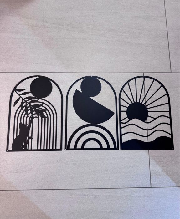 Panouri metalice decor set 3 buc