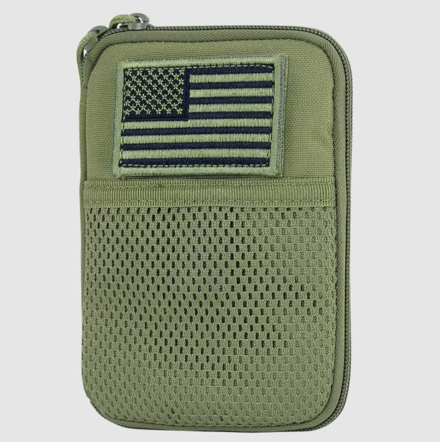 Buzunar tactic EDC - Condor Pocket Pouch US Flag Patch Olive nou