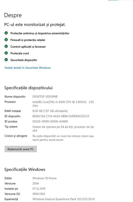 Calculator Gaming HP Pavilion Intel Core i5-8400
