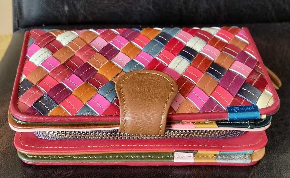 Portofel din piele naturala, foarte șic si actual , 16x10x4 cm, cadou