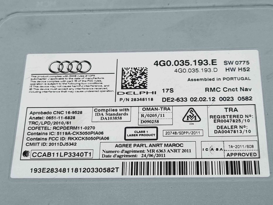 Unitate multimedia Audi A6 (4G2, C7) S-line [Fabr 2012-2017] 4G003519