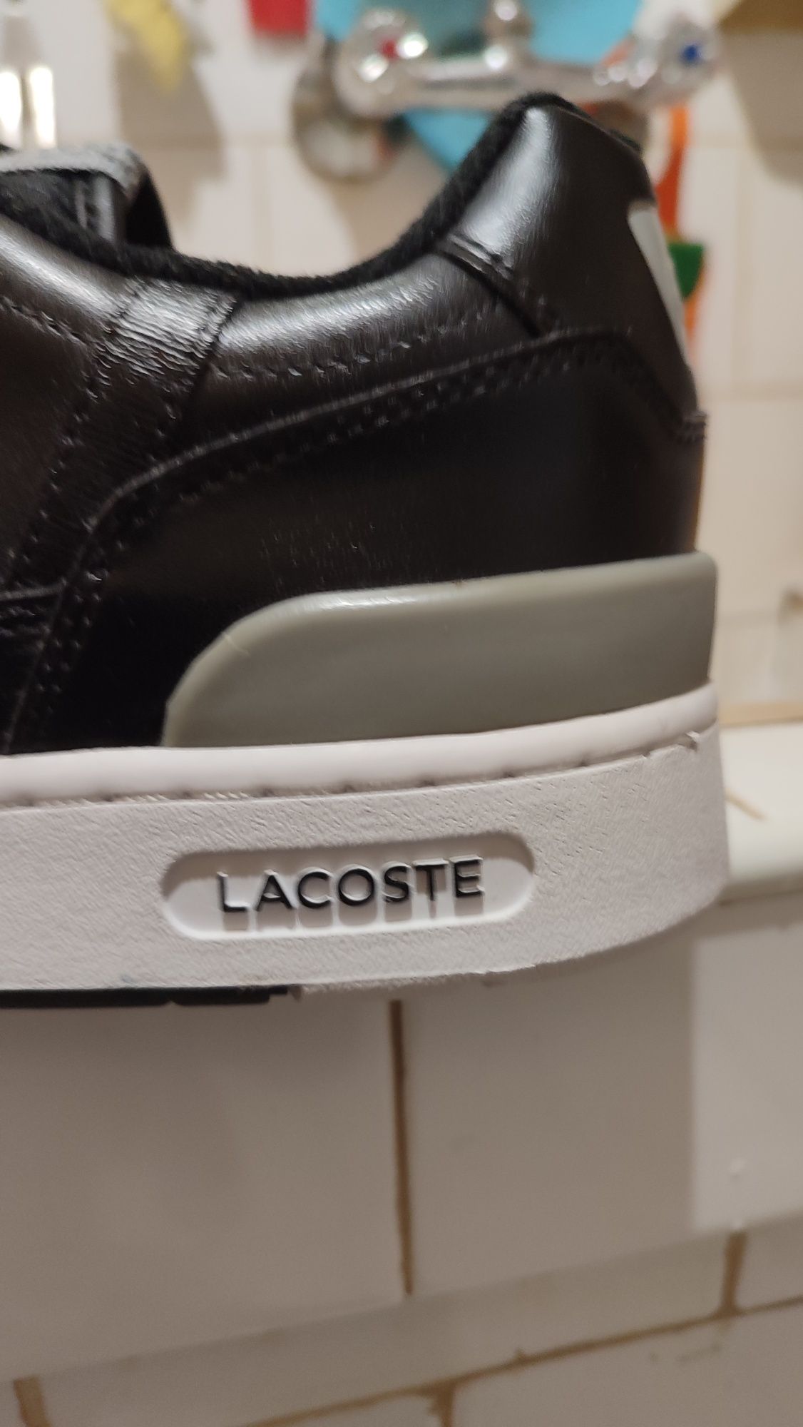 Мъжки обувки Lacoste естествена кожа  N:45/ 28.5см ,черни