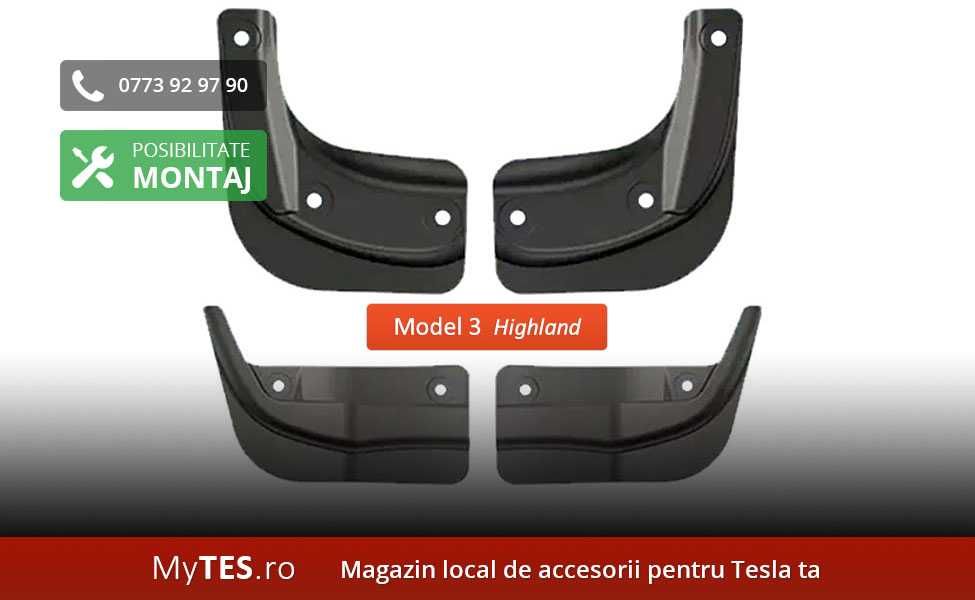 Aparatori noroi (set fata + spate) Tesla Model 3 / Y