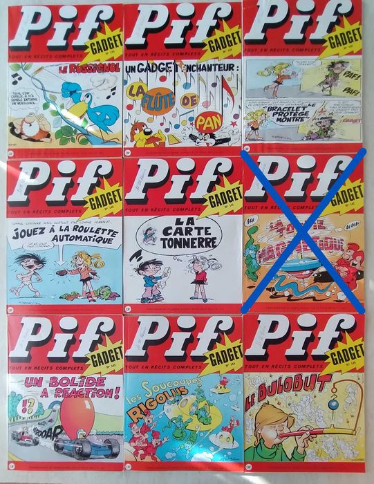 Списания Pif Gadget в много запазено състояние.