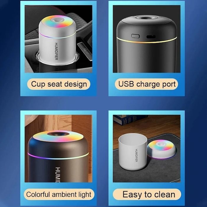 Umidificator de aer cu aromaterapie și lumina