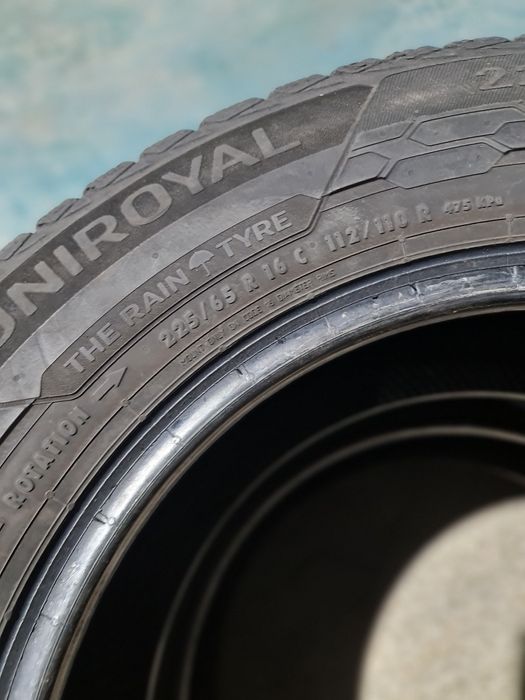 2x 225/65/16C M+S UNIROYAL 2022 5MM Stare impecabila