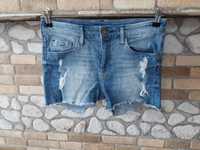 Н&М Дамски къси дънкови накъсани панталони
