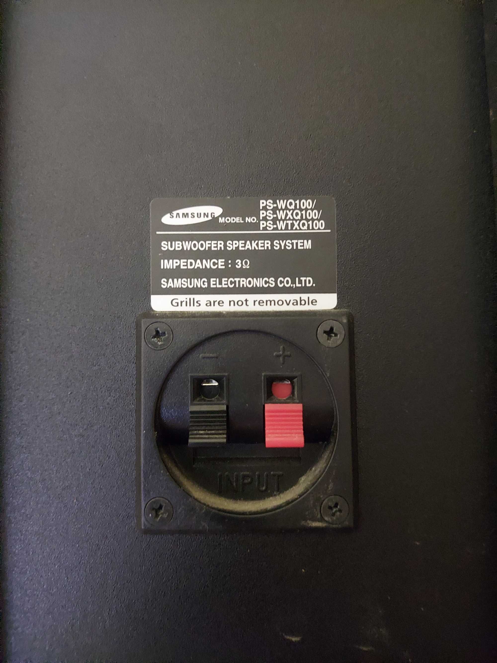 subwoofer samsung 100w