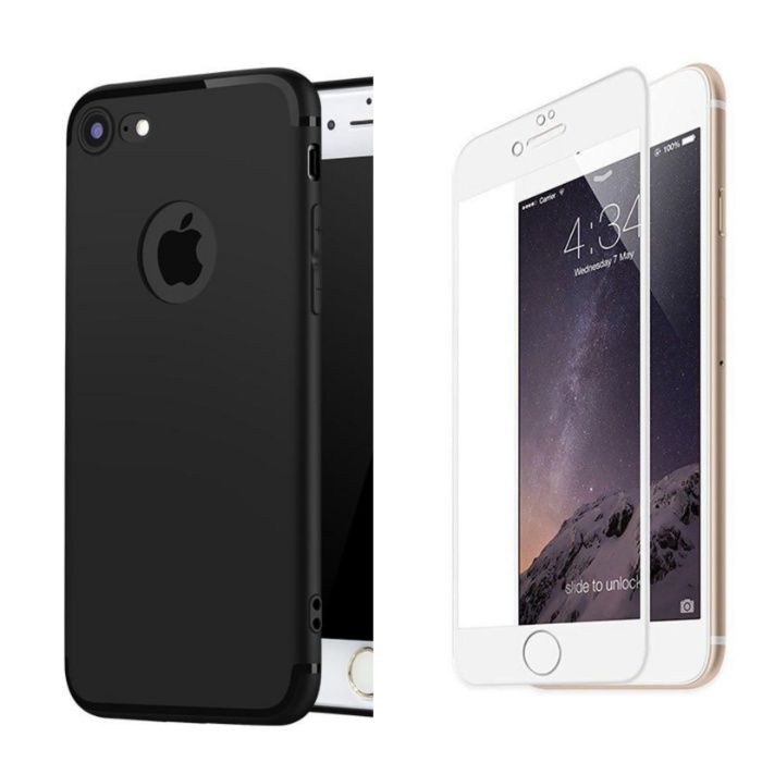Husa G CASE si Folie Sticla Curbata 6D 11D Iphone 7/8 Plus SE 16E