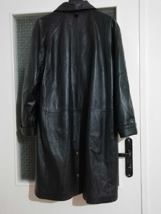 Дамско разкроено манто, естествена кожа, размер М