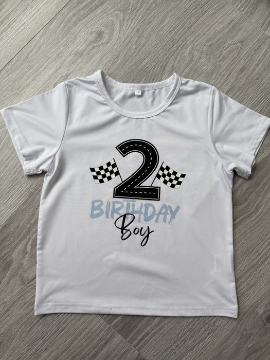 Tricou aniversar baiat 2 ani , marime pe eticheta 3-4 ani