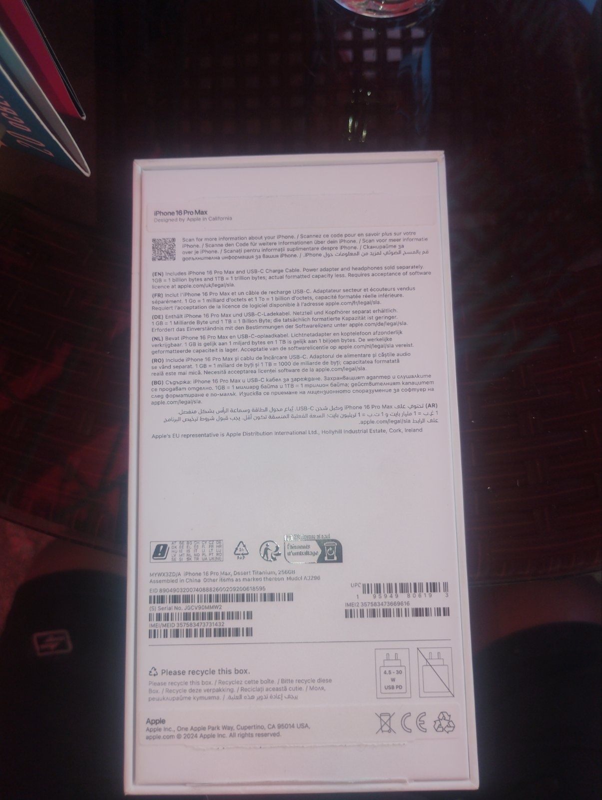 I Phone 16 pro max