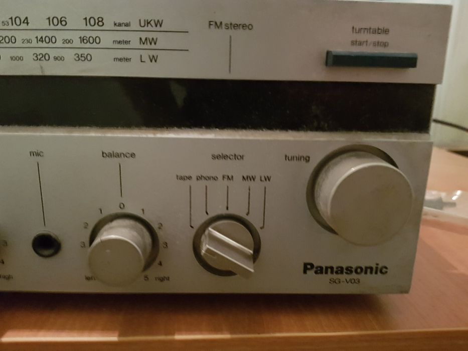 Система Panasonic sg v03  Грамофон радио и касета