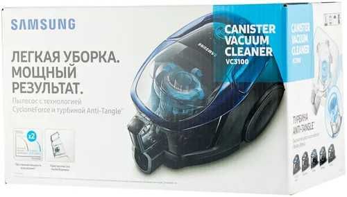 Пылесос Samsung VC3100 с контейнером, с турбиной Anti-Tangle