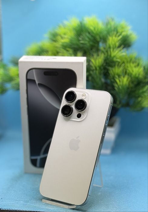ГАРАНЦИОНЕН!!! Apple iPhone 16 Pro, 128GB, 5G, White Titanium