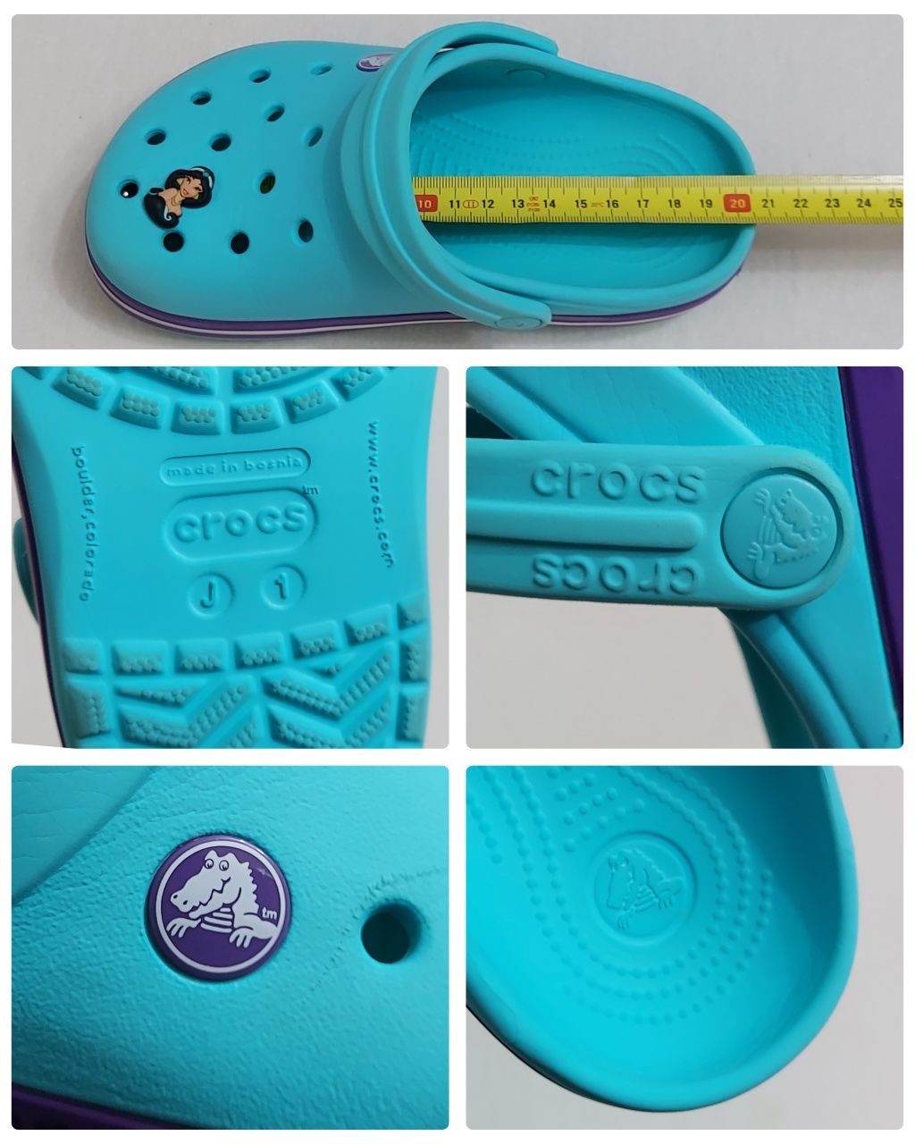 Saboți CROCS J1, sandale papuci flip-flop nr 32-33 EU, (20-20, 5 cm)
