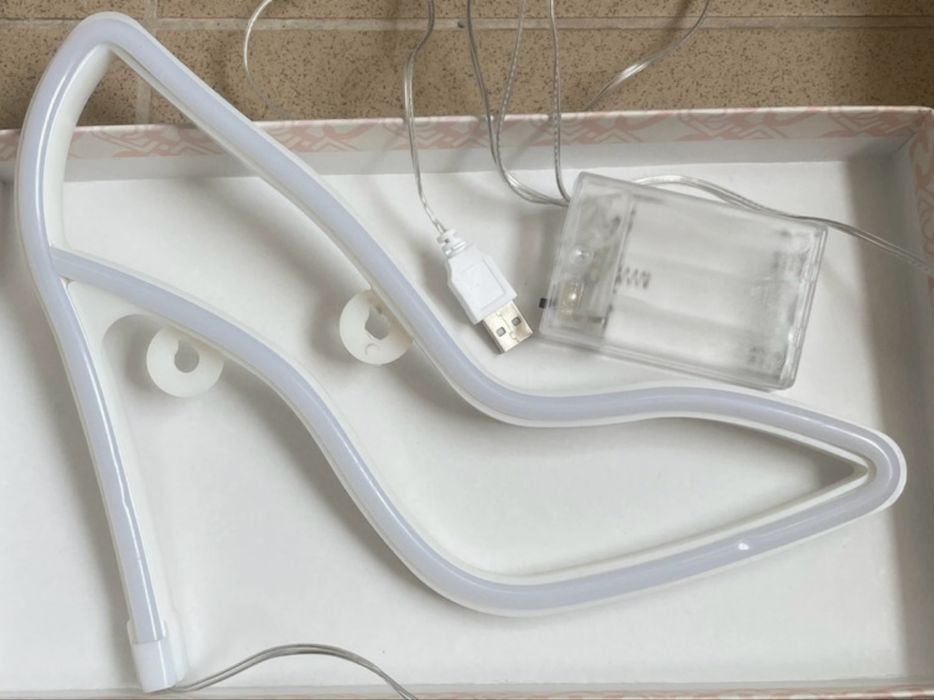 Lampă LED pantof, lumină roșie