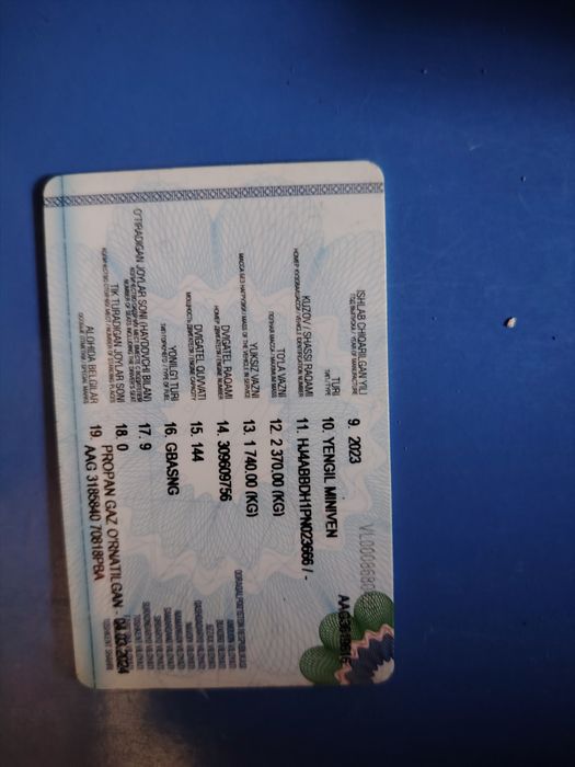 2023 YIL Ishlab chikarilgan