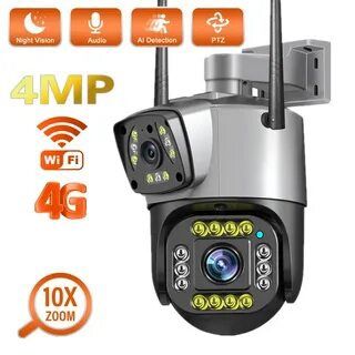 Video kuzatuv kamerasi 360 gradusli IP wifi va 4G