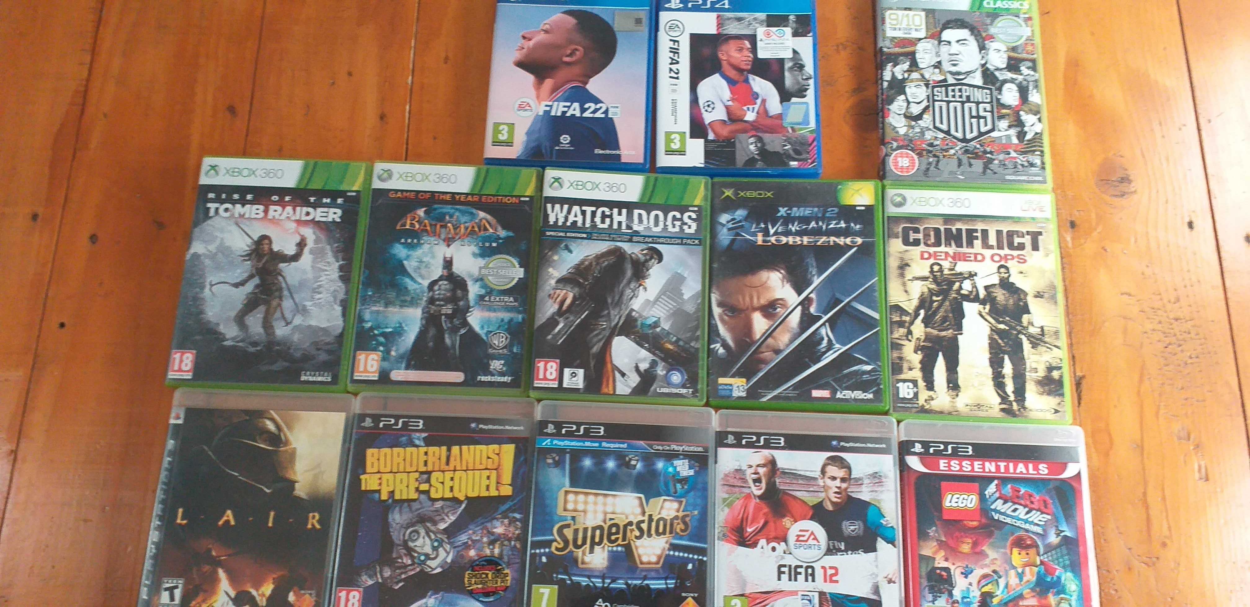 30 Jocuri PS 3,4/Playstation 3,4; X-Box 360, FIFA 21,22 etc