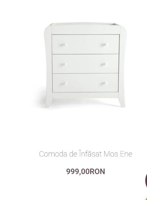 Mobila bebe dulap si comoda infasat