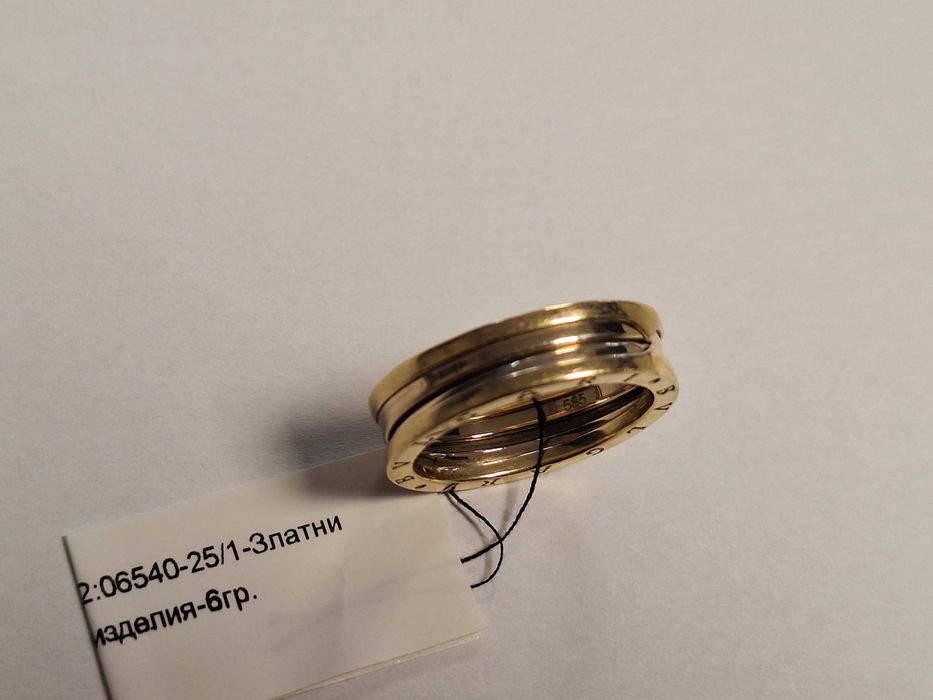 Златен пръстен Bvlgari 6 гр,