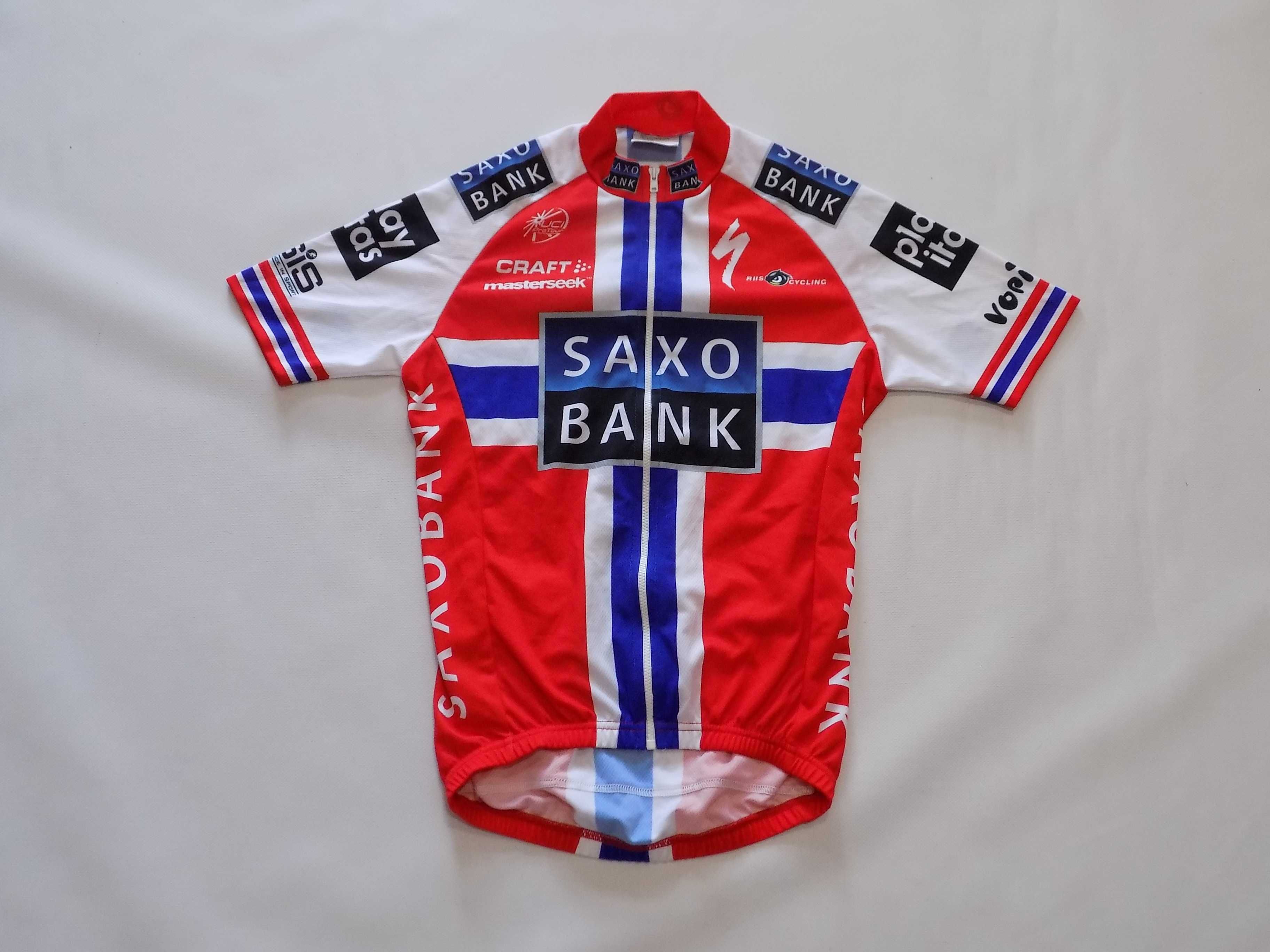 вело джърси craft saxo bank тениска мъжко колоездене оригинално XL/S