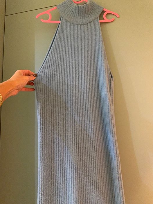 Дълга рокля без ръкав по тялото ZARA