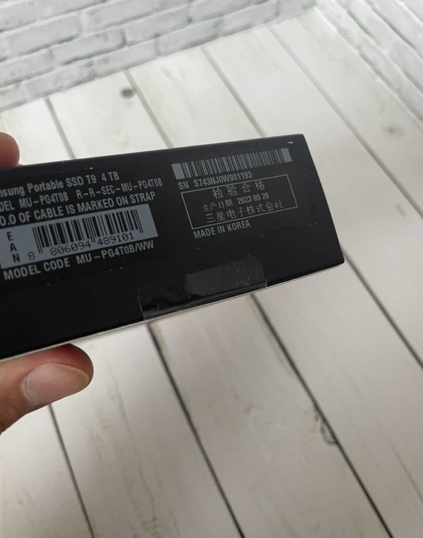 Samsung SSD Portable T9 4tb